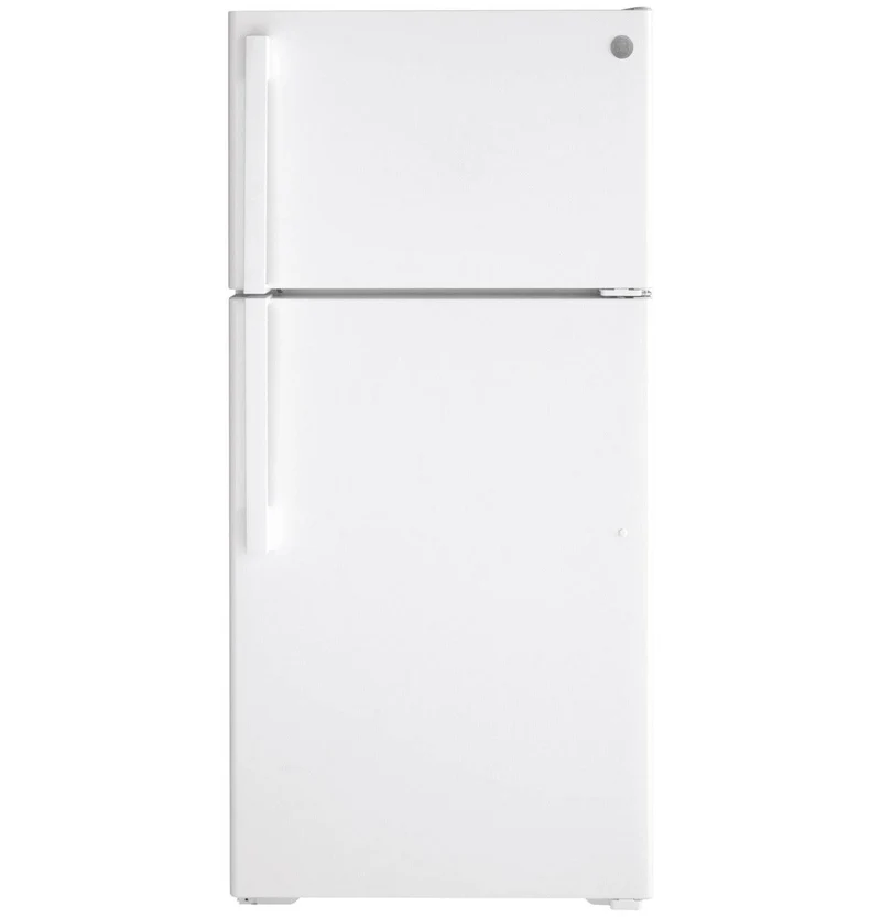 GTE16DTNRWW - REFRIGERATORS - GE - Top Freezer - White - Open Box