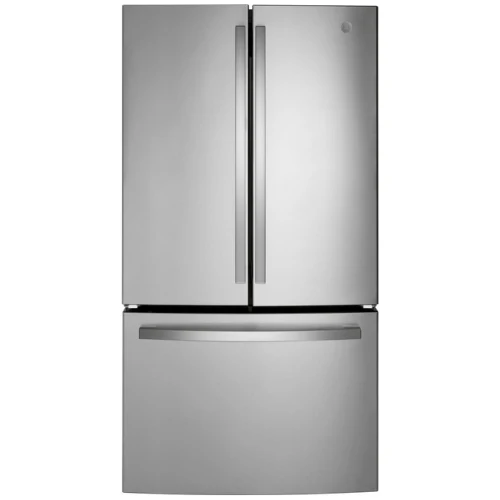 GWE22JYMFS - REFRIGERATORS - GE - French 3-Door - Stainless Steel - Open Box