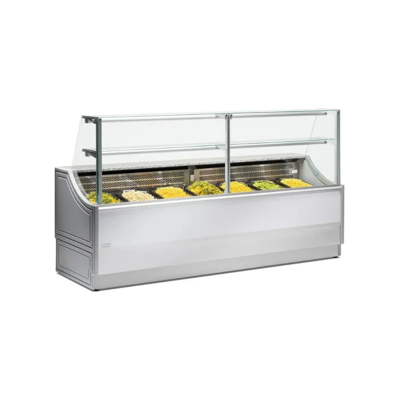 Vitrine réfrigérée statique sans réserve 1500x810x1350mm +2/+8°C - ORLEANS