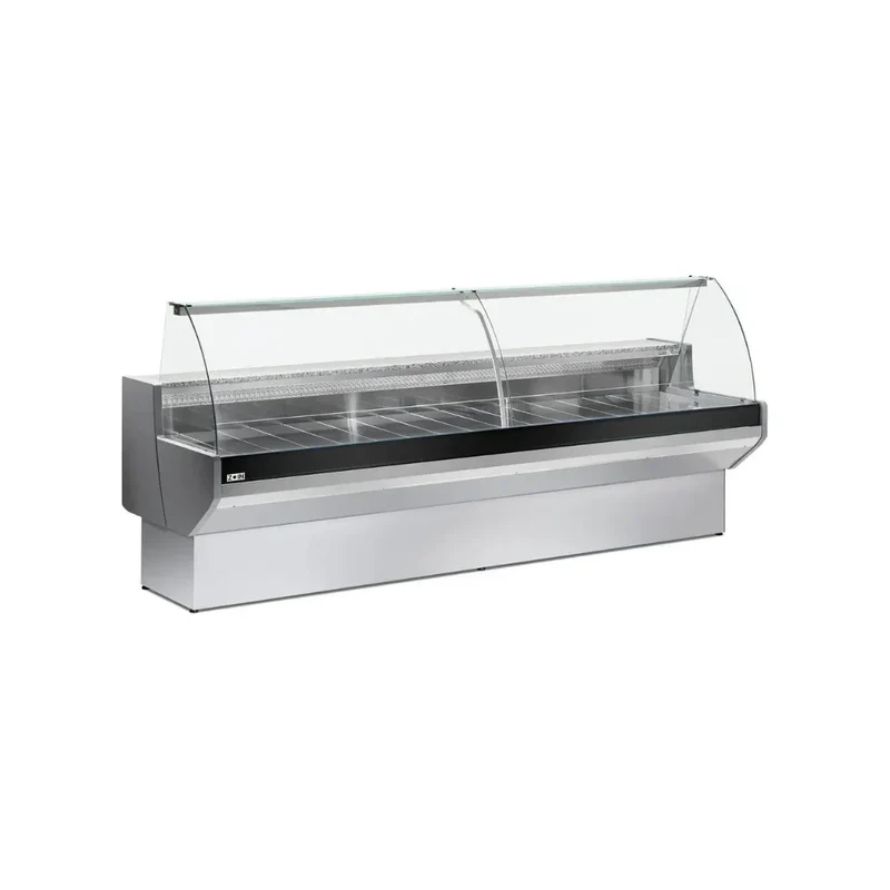 Vitrine réfrigérée ventilée avec réserve vitre bombée 1500x910x1280mm +2/+8°C - PATAGONIA