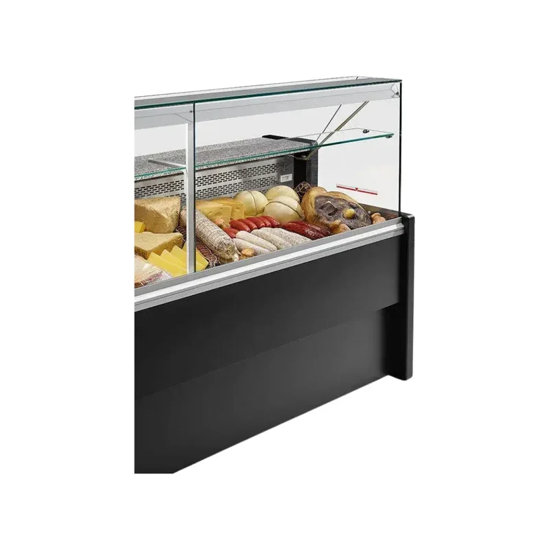 Vitrine réfrigérée statique avec réserve 1500x790x1220mm +2/+8°C - TIBET