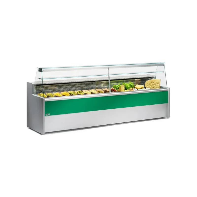 Vitrine réfrigérée statique avec réserve 2000x790x1220mm +2/+8°C - TIBET
