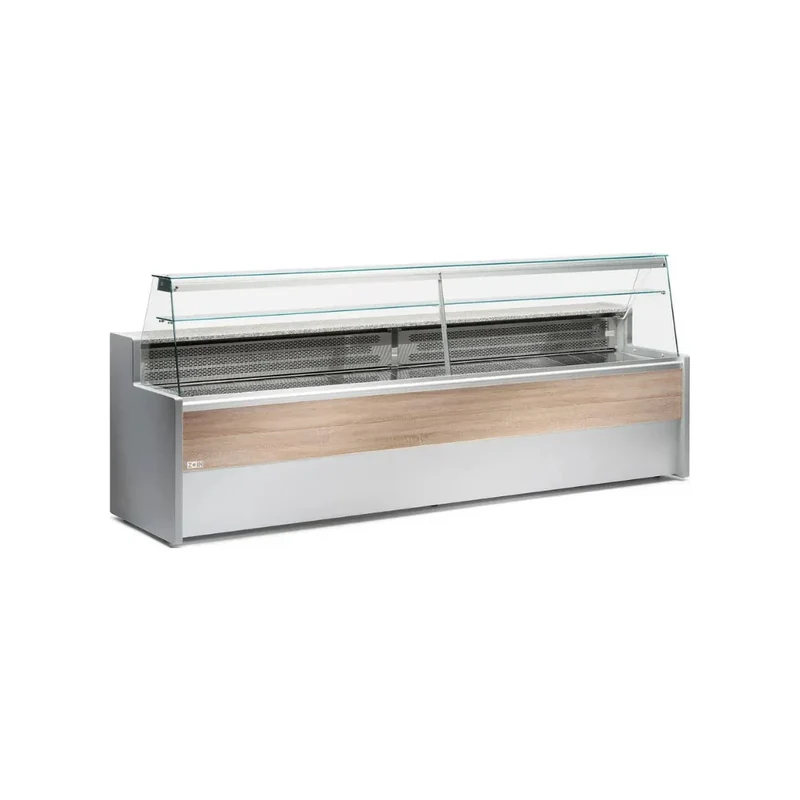 Vitrine réfrigérée statique avec réserve 3000x790x1220mm +2/+8°C - TIBET