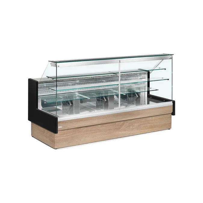 Vitrine réfrigérée statique avec tiroir coulissant 2900x960x1300mm +2/+10°C - COLORADO