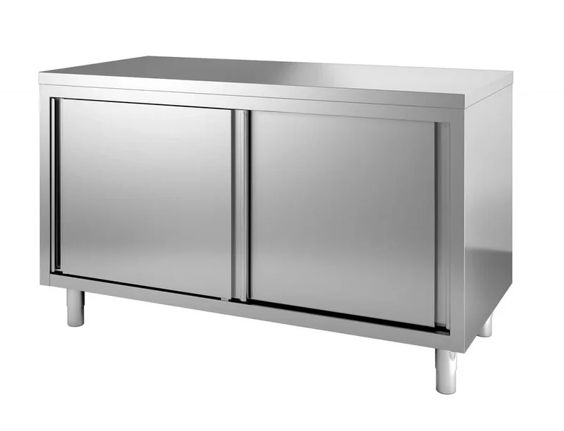 Armoire de passage en acier inoxydable ECO 12x6 avec portes coulissantes