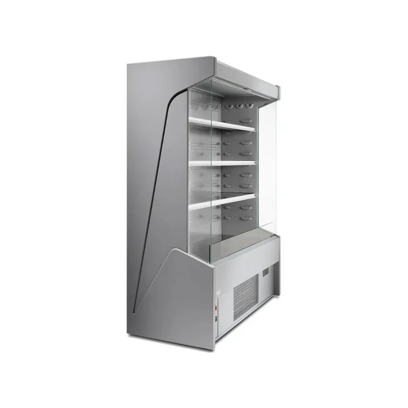 Vitrine murale réfrigérée ouverte 4 niveaux 1000x710x2000mm +2/+8°C - CERVINO