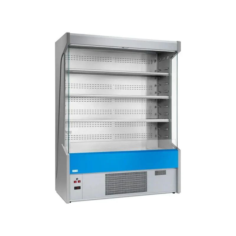 Vitrine murale réfrigérée ouverte 4 niveaux 1200x710x2000mm +2/+8°C - CERVINO
