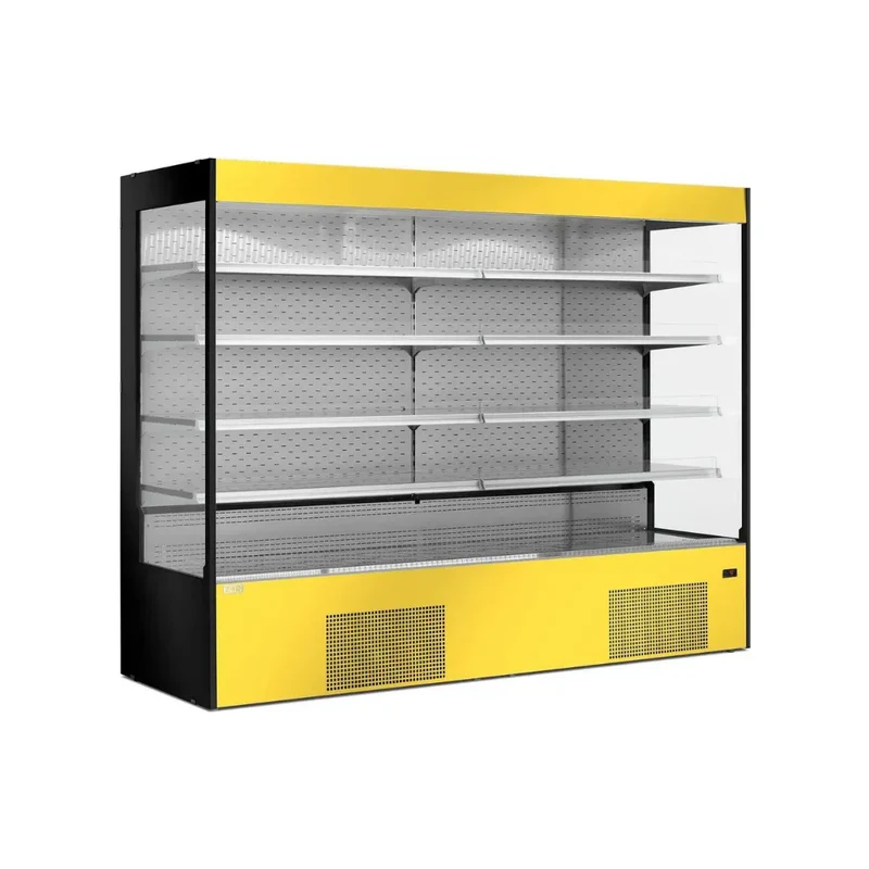 Vitrine murale réfrigérée ouverte 5 niveaux 1955x820x2000mm +2/+8°C - MAUNA