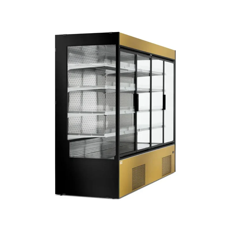 Vitrine murale réfrigérée portes coulissantes 5 niveaux 1330x820x2000mm +2/+8°C - MAUNA