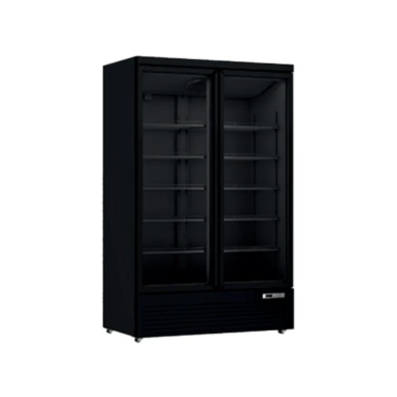 Vitrine noir réfrigérée positive - 2 portes - 1081L