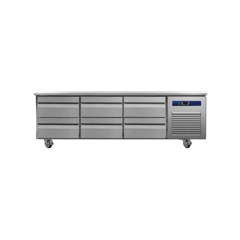 Soubassement réfrigéré positif - 6 tiroirs GN 1/1 - 261L