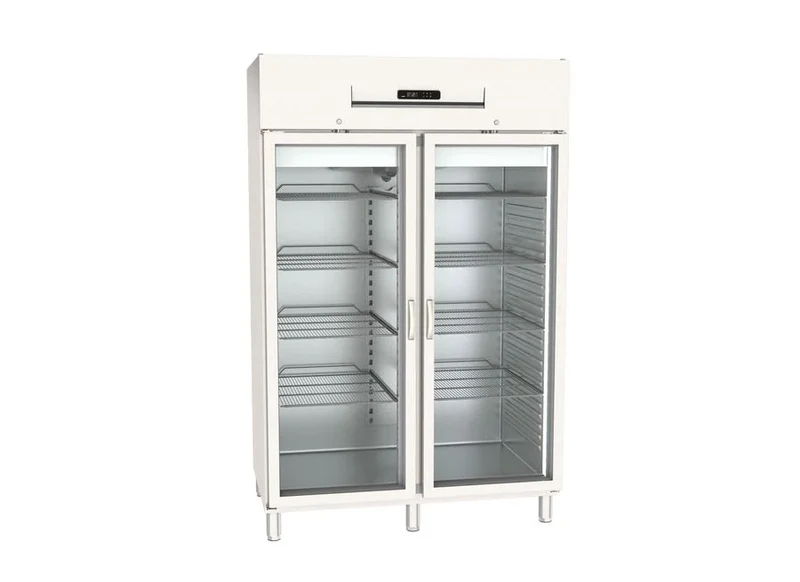 Armoire de congélation professionnelle PROFI 1400 GN 2/1 Superior avec 2 portes vitrées, 1168 litres de volume de congélation, Made in Europe