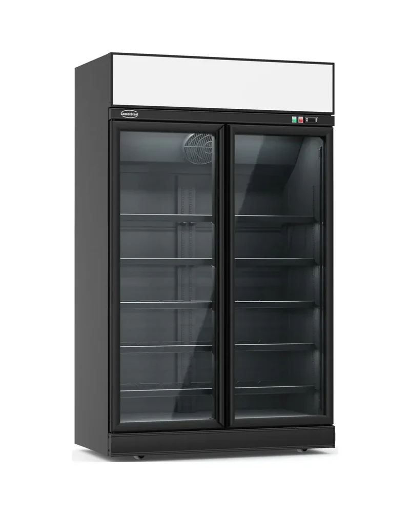 Vitrine réfrigérée 2 portes vitrées 1000L