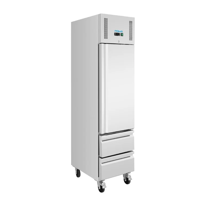 Armoire réfrigérée positive GN slimline 1 porte 2 tiroirs Polar série U 292 L