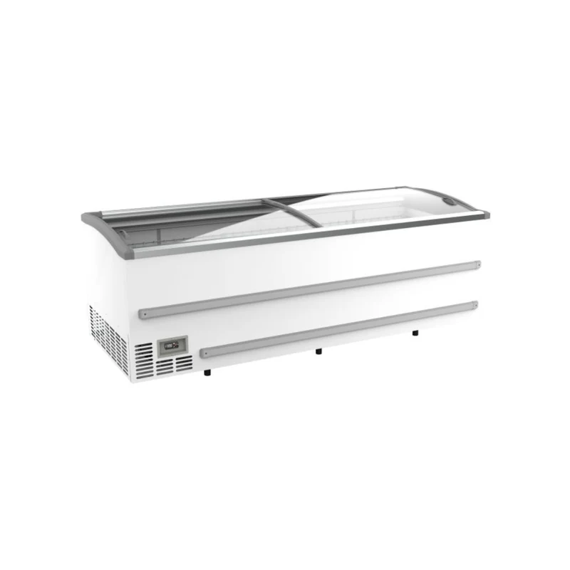 Congélateur bahut blanc pour supermarché - 1216L