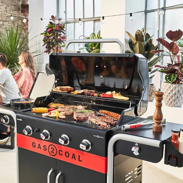 Barbecue hybride gaz et charbon Gas2Coal 440 Char-Broil