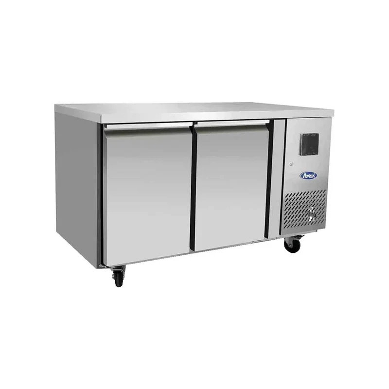 Table réfrigérée positive sans dosseret 2 portes 240L
