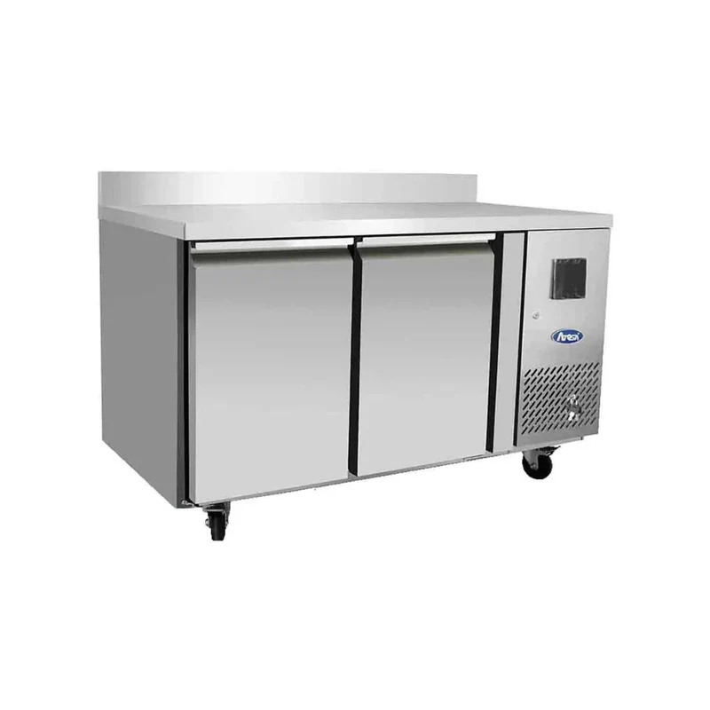 Table réfrigérée positive avec dosseret 2 portes 240L