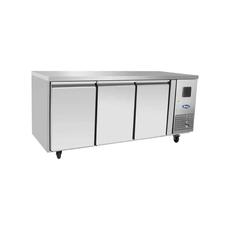 Table réfrigérée négative sans dosseret 3 portes 350L
