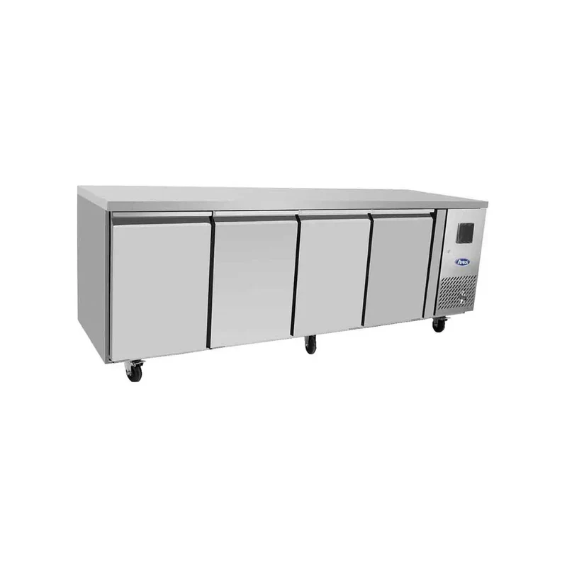 Table réfrigérée positive sans dosseret 4 portes 480L