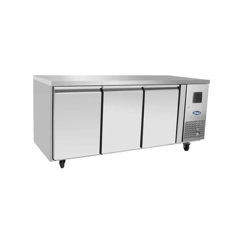Table réfrigérée négative sans dosseret 3 portes 420L