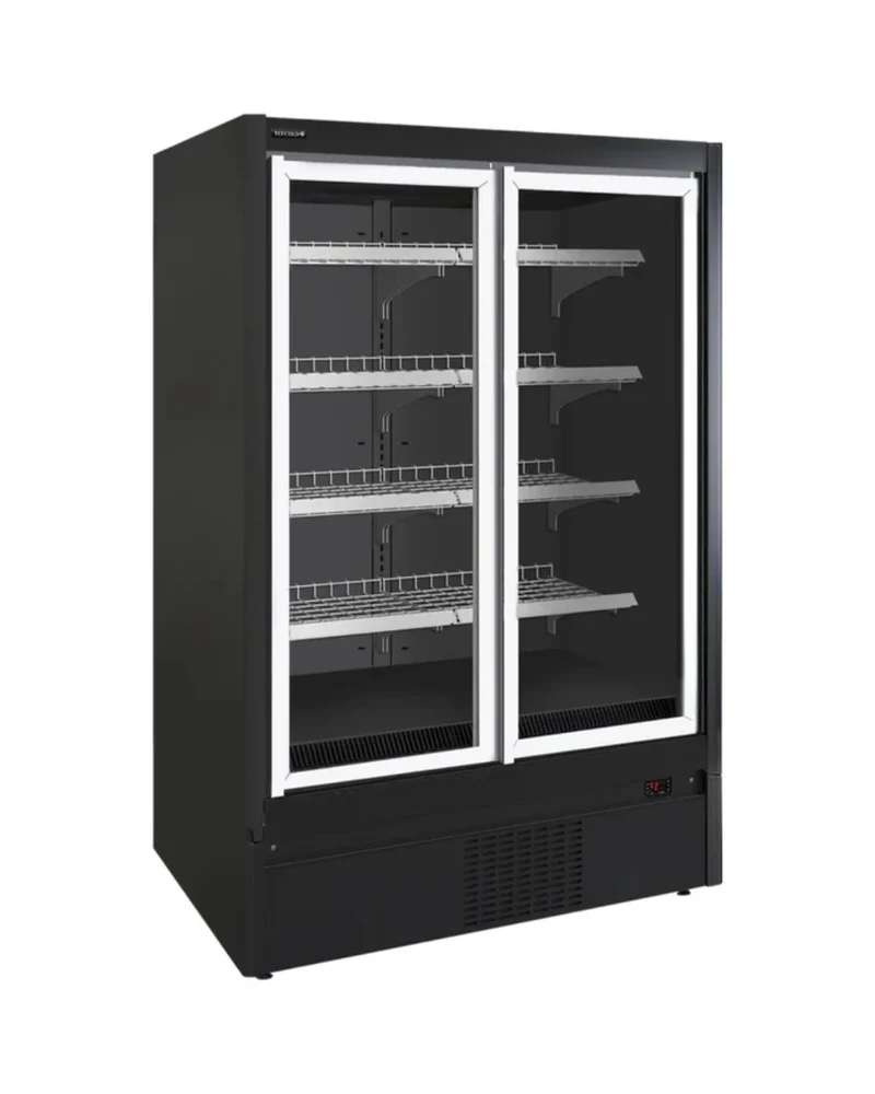 Vitrine réfrigérée pour supermarché à froid négatif 2 portes
