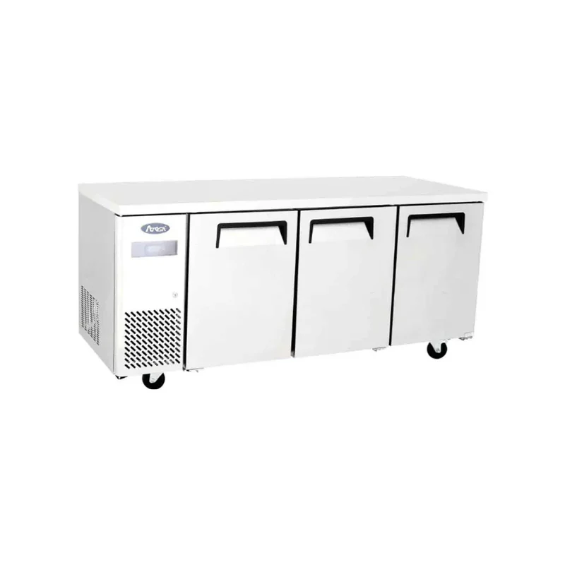 Table réfrigérée négative sans dosseret 3 portes 470L