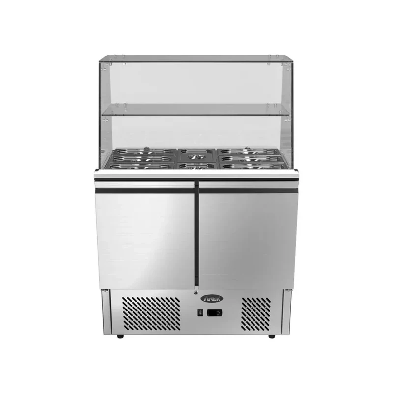 Vitrine Saladette réfrigérée positive 2 portes 300L