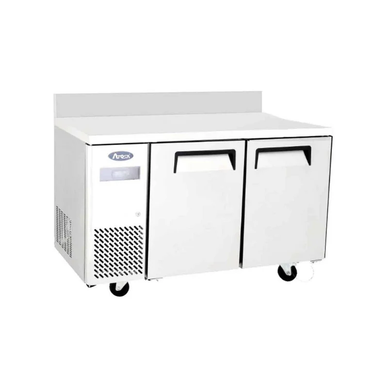 Table réfrigérée positive avec dosseret 2 portes - 370L