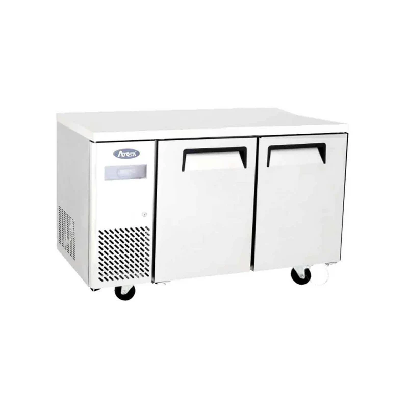 Table réfrigérée positive sans dosseret 2 portes - 370L