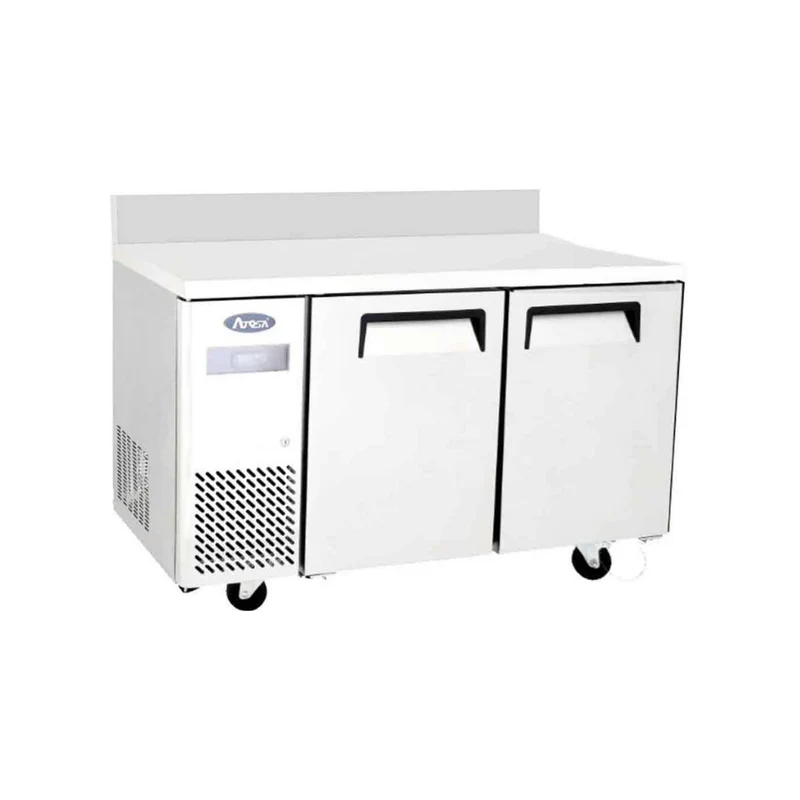 Table réfrigérée positive avec dosseret 2 portes - 270L