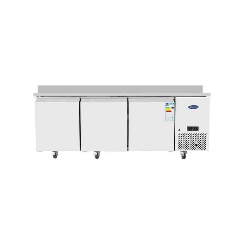 Table réfrigérée pâtissière positive avec dosseret 3 portes - 580L