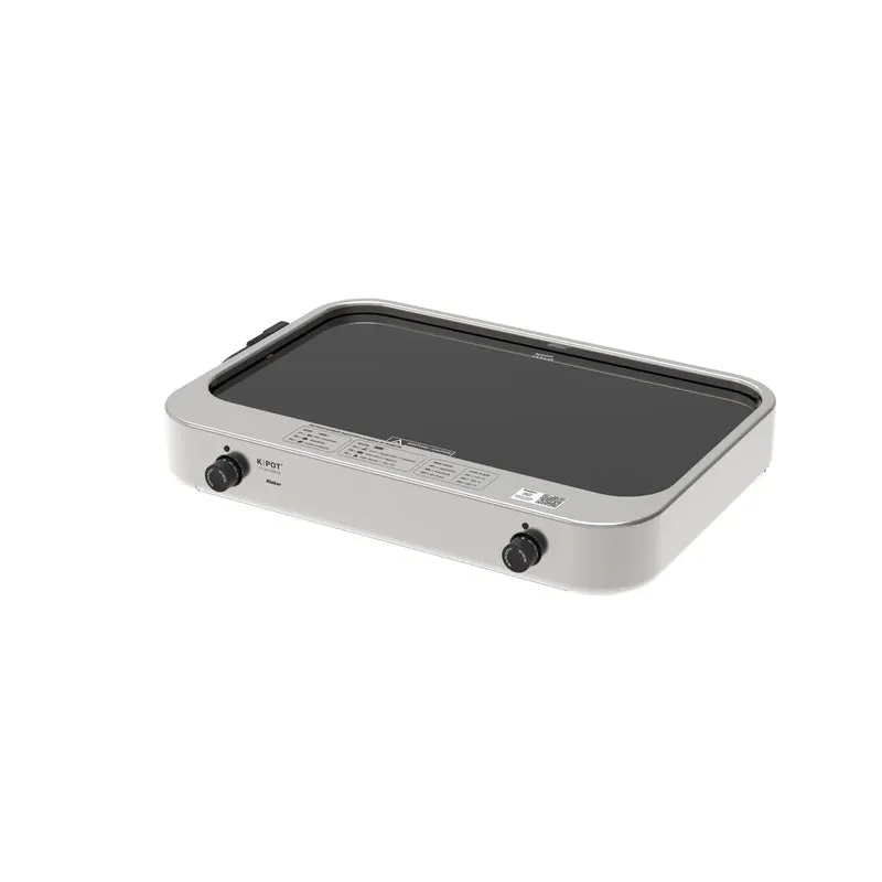 Plaque de cuisson vitrocéramique Rieber K-POT 1/1-ck-2200-2Z argent
