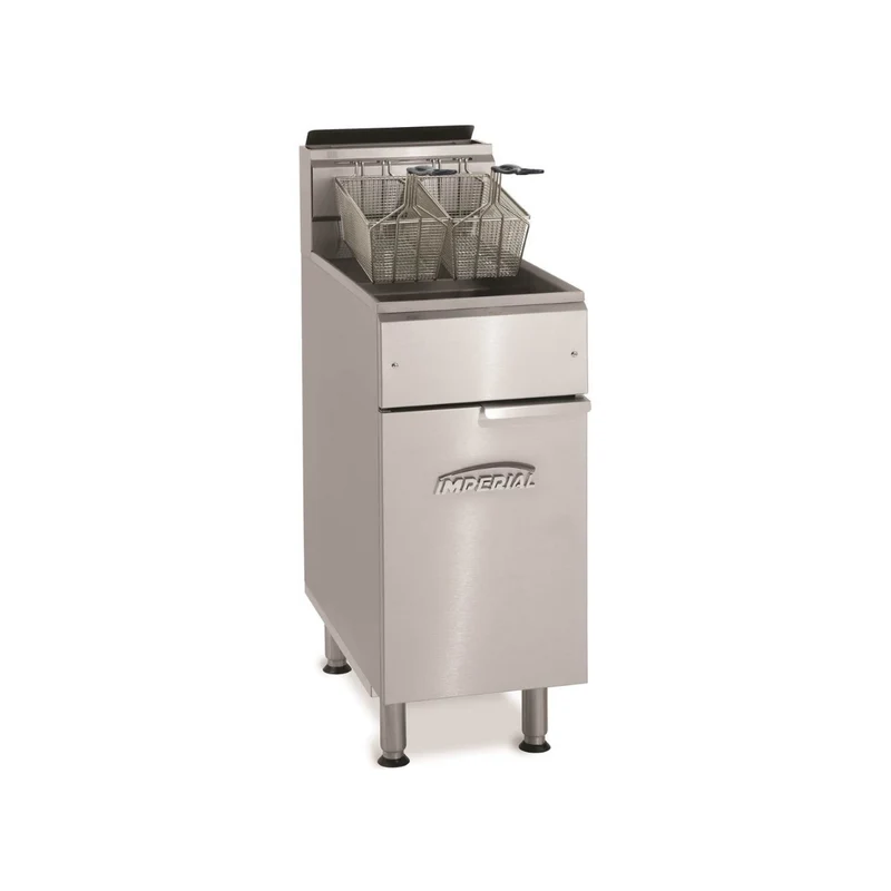 Friteuse à gaz à éléments tubulaires sur meuble 27L