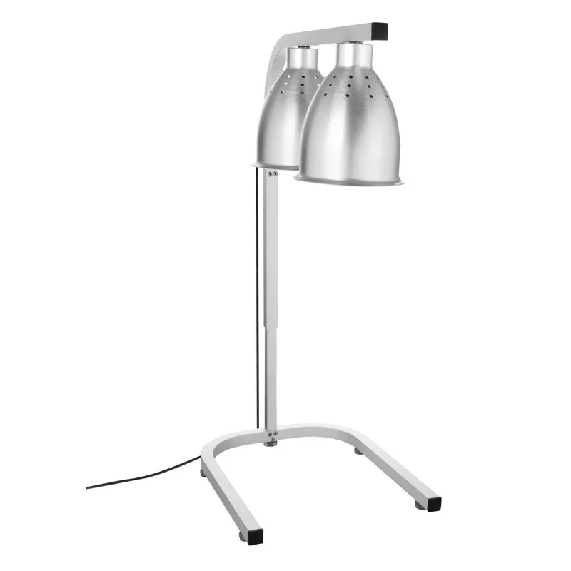 Lampe chauffante double sur pied Buffalo métal