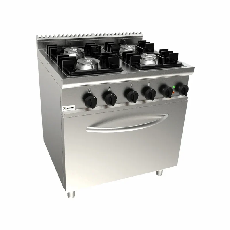 Cuisinière gaz sur four électrique 4 feux 35.48kW