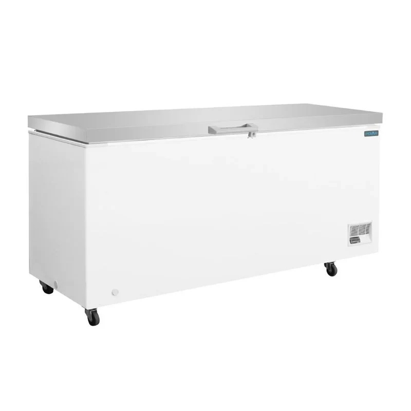 Coffre de congélation Polar Série G avec couvercle en acier inoxydable 581 litres