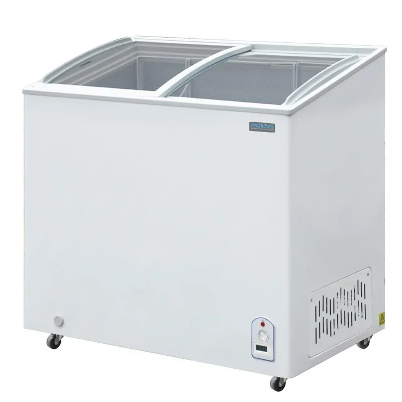 Polar Série G Coffre de congélation vitré 200 Litres avec couvercle coulissant en verre