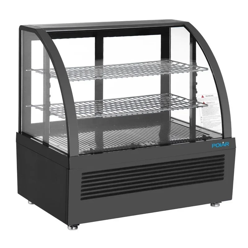 Vitrine réfrigérée de comptoir Polar Série C 100 Litres noire