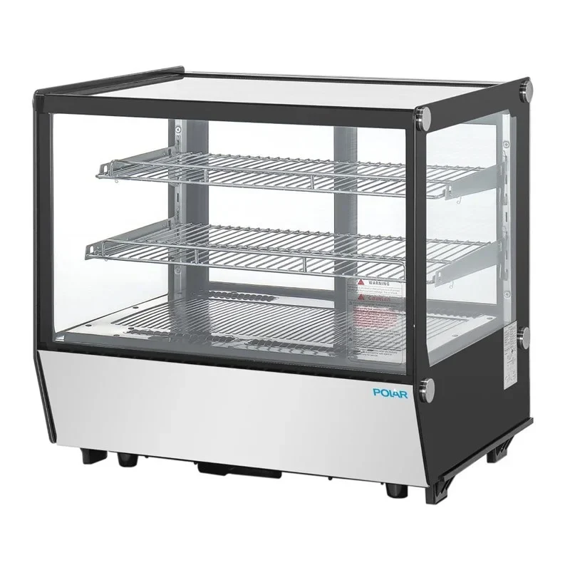 Vitrine réfrigérée de comptoir Polar Série G 120 Litres, carrée