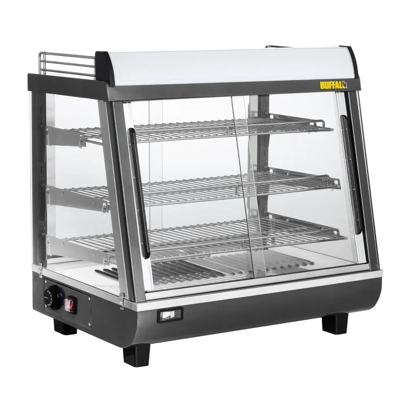 Vitrine chauffante portes avant et arriere Buffalo 96L