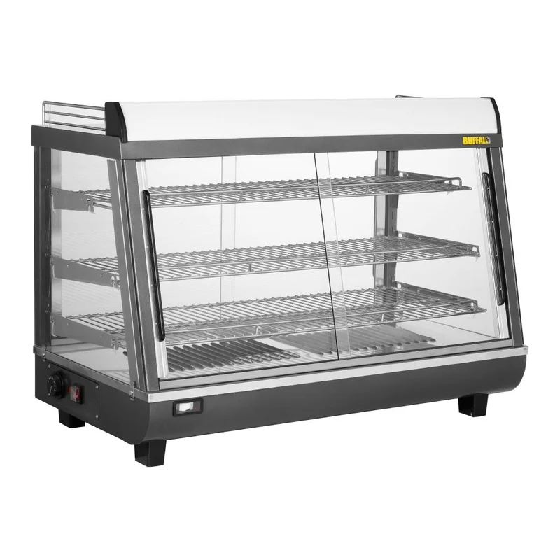 Vitrine chauffante portes avant et arriere Buffalo 136L