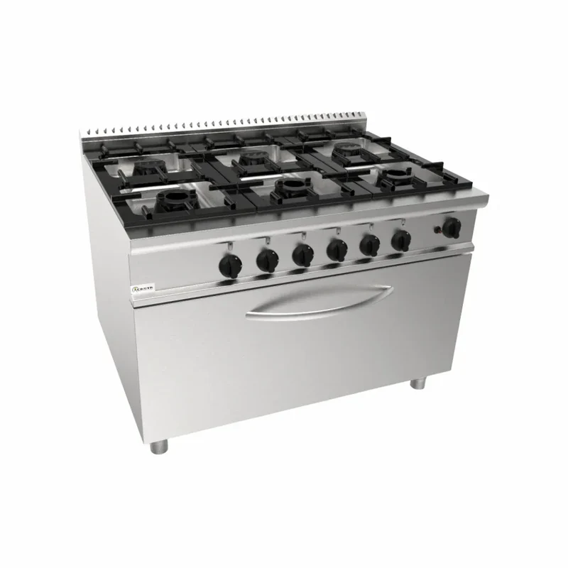 Cuisinière gaz sur four gaz 6 feux 56,4kW