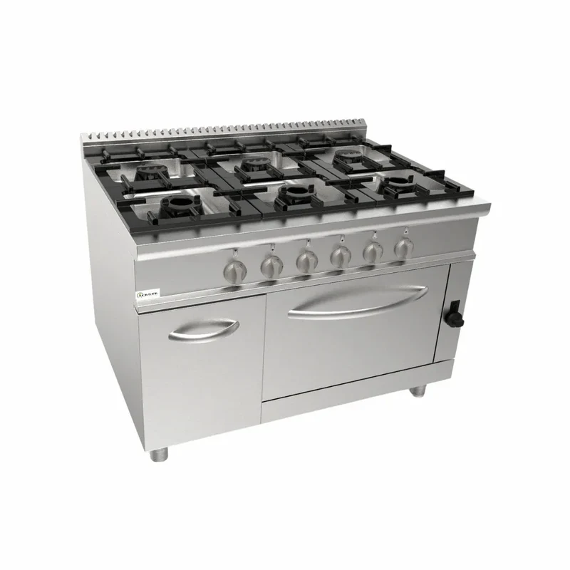 Cuisinière gaz sur four gaz 6 feux 53kW