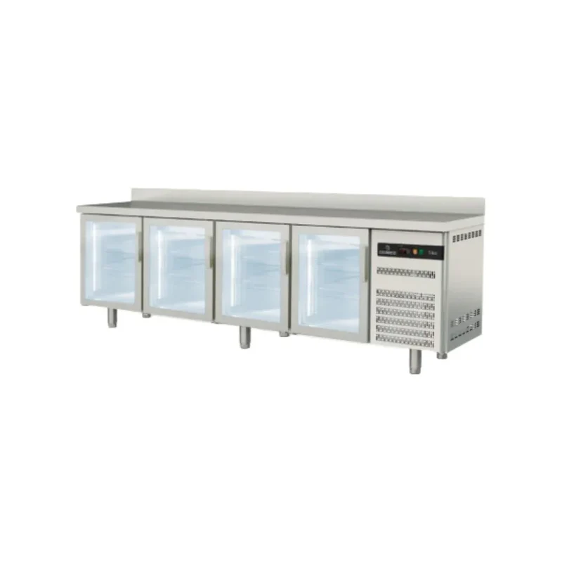 Meuble snack réfrigérée positive gamme Classic - 4 portes vitrées