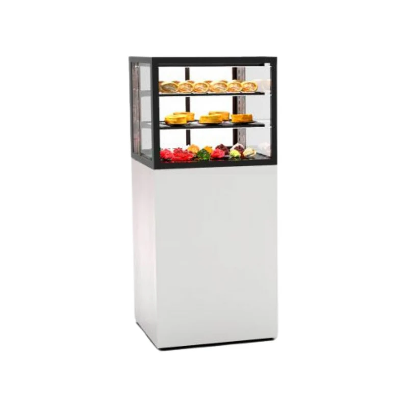 Vitrine de présentation réfrigérée libre service 3 niveaux