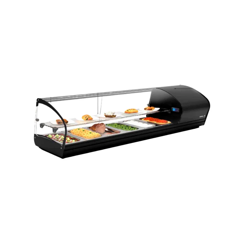 Vitrine réfrigérée TAPAS Shark à poser 2 niveaux 6 GN 1/3