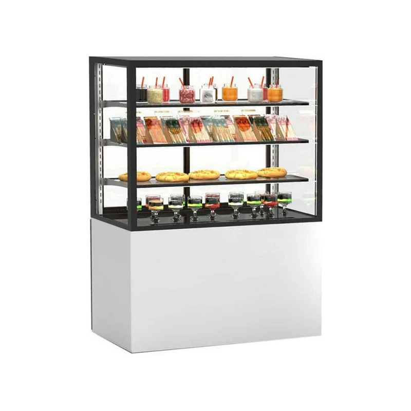 Vitrine chaude libre service 4 niveaux