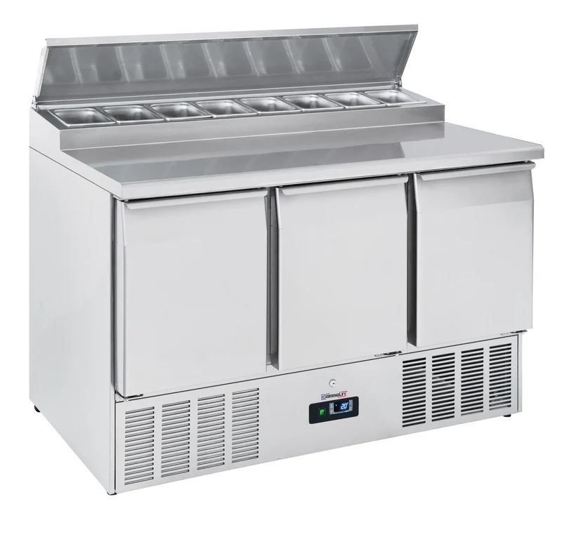 Saladette 3 portes 8 x GN 1/6