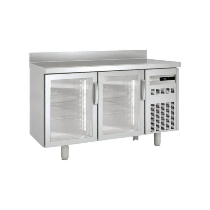 Meuble snack réfrigérée négative gamme TOP - 2 portes vitrées